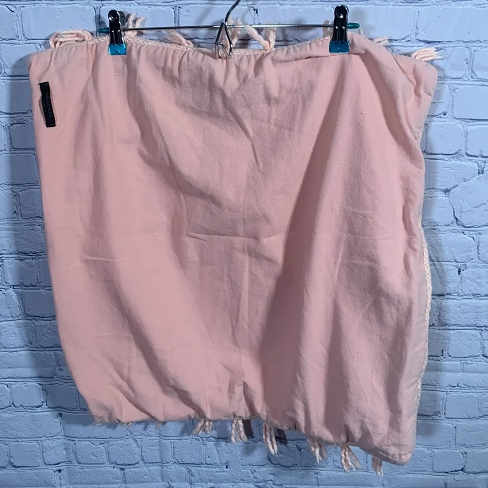 Magaschoni Set of 2 Pillow Covers Pink Tasseled